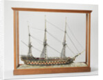Full model liner, three-masted, with 76 segments to the waterline by Anonymous