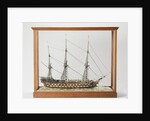 Full model liner, three-masted, with 76 segments to the waterline by Anonymous