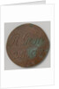Rijksgestichten Ommerschans and Veenhuizen, home currency beaten by order of the Charity Society worth 25 cents by Anonymous