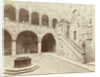 Courtyard of the Palazzo Podestà in Florence Italy by Fratelli Alinari