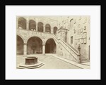 Courtyard of the Palazzo Podestà in Florence Italy by Fratelli Alinari