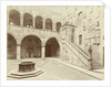 Courtyard of the Palazzo Podestà in Florence Italy by Fratelli Alinari