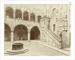 Courtyard of the Palazzo Podestà in Florence Italy by Fratelli Alinari