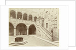 Courtyard of the Palazzo Podestà in Florence Italy by Fratelli Alinari