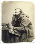 Genre Portrait of a monk by Louis Wegner