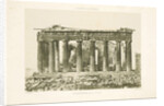 Parthenon (east side), Acropolis, Athens by Eugène Piot