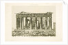 Parthenon (east side), Acropolis, Athens by Eugène Piot