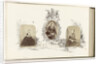 Portrait of Alexandra, Princess of Wales bordered by drawing of English landscape by Anonymous