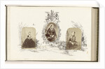 Portrait of Alexandra, Princess of Wales bordered by drawing of English landscape by Anonymous