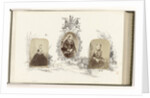 Portrait of Alexandra, Princess of Wales bordered by drawing of English landscape by Anonymous