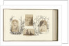Egypt, girl portrait with her cap bordered by drawing flora by Anonymous