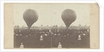 Nadars air balloon at Palace of Industry, Paleis voor Volksvlijt by Anonymous
