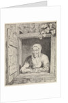 Woman in window by Johannes Christiaan Janson