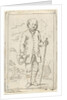 Old man with walking stick by Simon Klapmuts