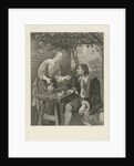 Young woman offers a man a glass of wine by Jacob Ernst Marcus