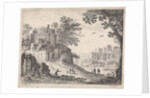 Buildings along a road by Willem van Nieulandt II and Antoine Bonenfant