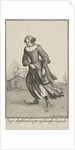 Skating woman, Gerardus Condet by Bernard Picart