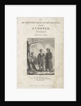 Title page for, J. Cooper, The settlers, 1826, De volkplanters, Slaes by Anonymous