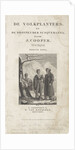 Title page for, J. Cooper, The settlers, 1826, De volkplanters, Slaes by Anonymous