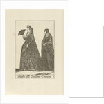 Two wealthy women dressed in the Venetian fashion, Anonymous by Johannes Covens en Cornelis Mortier Pieter Lastman