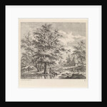 Two boys at a lake by Leendert Overbeek