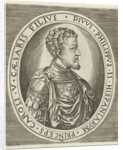 Portrait of King Philip II of Spain, Frans Huys by Hieronymus Cock
