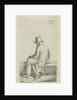 Sitting man on wall by Anthonie Willem Hendrik Nolthenius de Man