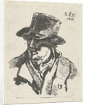 Bust of a man with hat by Anthonie Willem Hendrik Nolthenius de Man