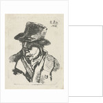 Bust of a man with hat by Anthonie Willem Hendrik Nolthenius de Man