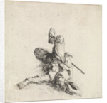 Wounded soldier, Dirk Maas by Philips Wouwerman