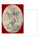 Dancing farmer with a sausage, Nicolaes van Lijnhoven, Andries Both, 1622 - before 1702 by Nicolaes van Lijnhoven and Andries Both