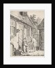 Courtyard with farmers, Johannes Christiaan Janson by Christina Chalon