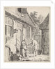 Courtyard with farmers, Johannes Christiaan Janson by Christina Chalon