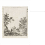 Forest path with figures by Dirk Langendijk