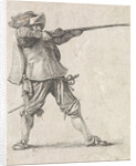Firing his gun, Dirk Maas, Philips Wouwerman by Firing his gun