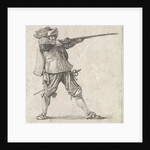 Firing his gun, Dirk Maas, Philips Wouwerman by Firing his gun