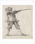 Firing his gun, Dirk Maas, Philips Wouwerman by Firing his gun