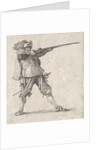 Firing his gun, Dirk Maas, Philips Wouwerman by Firing his gun