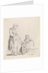 Woman with child on leash, Johannes Christiaan Janson by Christina Chalon