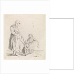 Woman with child on leash, Johannes Christiaan Janson by Christina Chalon