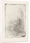 Seated woman by Jozef Israëls