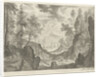 Wooded Landscape with waterfall, Aegidius Sadeler by Roelant Savery