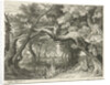 Deer hunting in a forest lake by Aegidius Sadeler