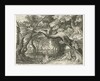 Deer hunting in a forest lake by Aegidius Sadeler