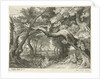 Deer hunting in a forest lake by Aegidius Sadeler