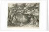 Deer hunting in a forest lake by Aegidius Sadeler
