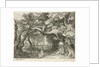 Deer hunting in a forest lake by Aegidius Sadeler