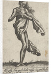 Standing old naked woman by Claes Jansz. Visscher II
