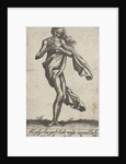 Standing old naked woman by Claes Jansz. Visscher II