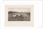 Shepherd with flock of sheep by Elias Stark